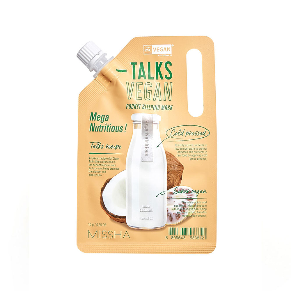 Missha Talks Vegan Pocket Sleeping Mask Mega Nutritious