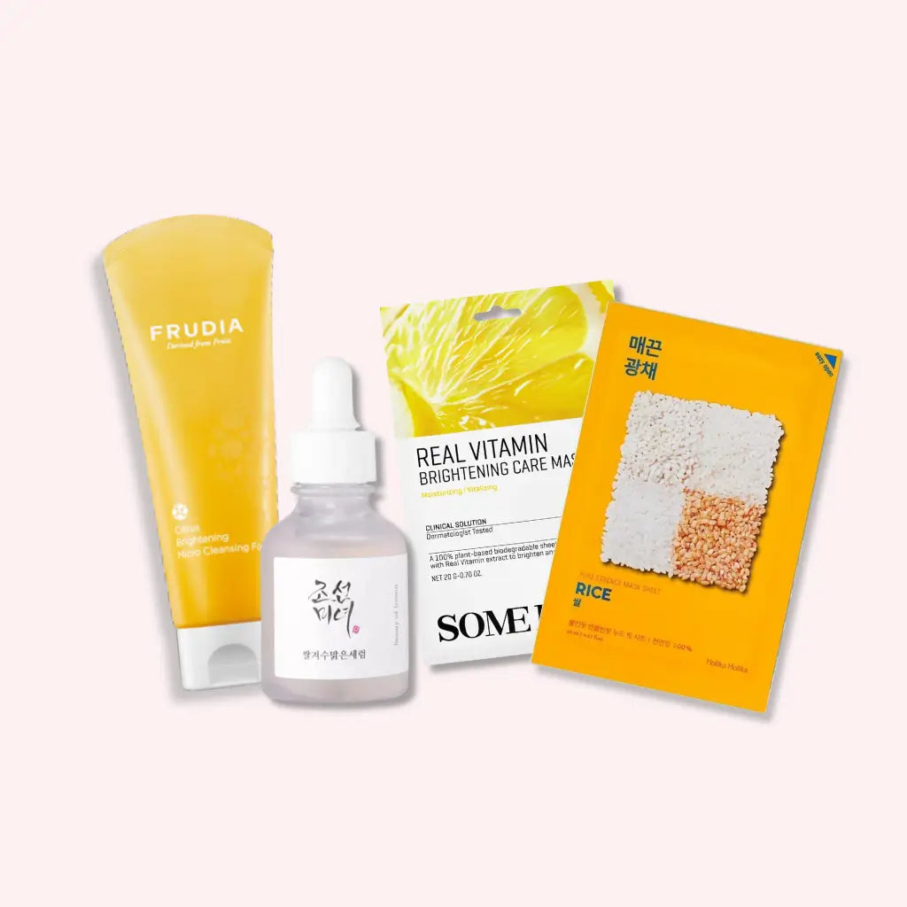 kit skincare coreana pelle luminosa