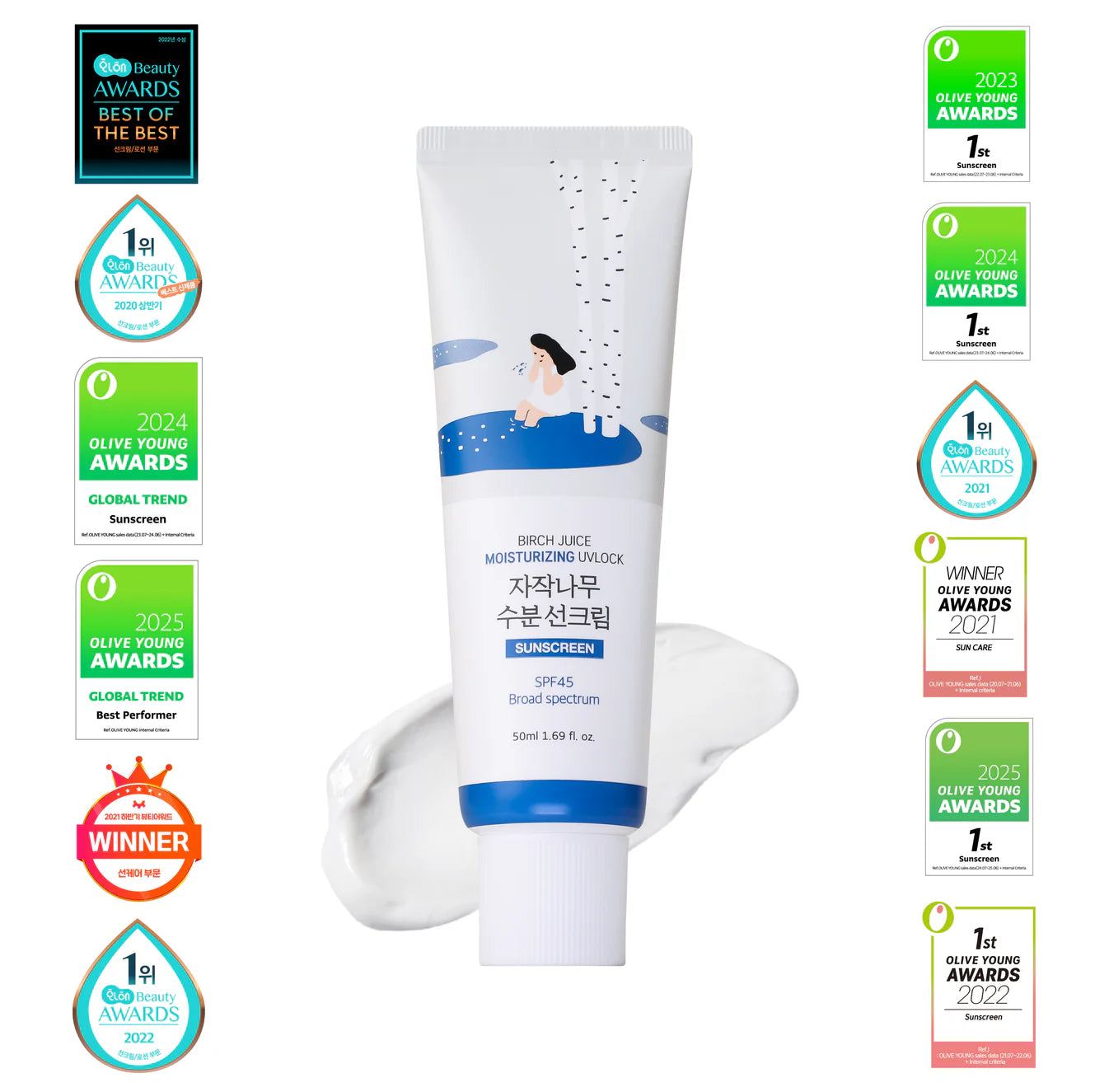 Round Lab Birch Juice Moisturizing Sunscreen SPF50+ PA++++ 50 ml