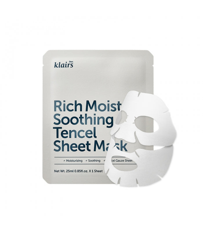 Klairs Rich Moist Soothing Sheet Mask maschera in tessuto