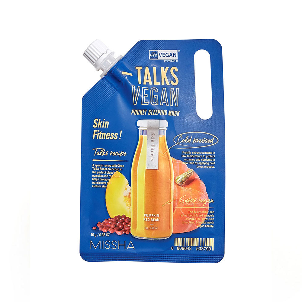 Missha Talks Vegan Pocket Sleeping Mask Skin Fitness