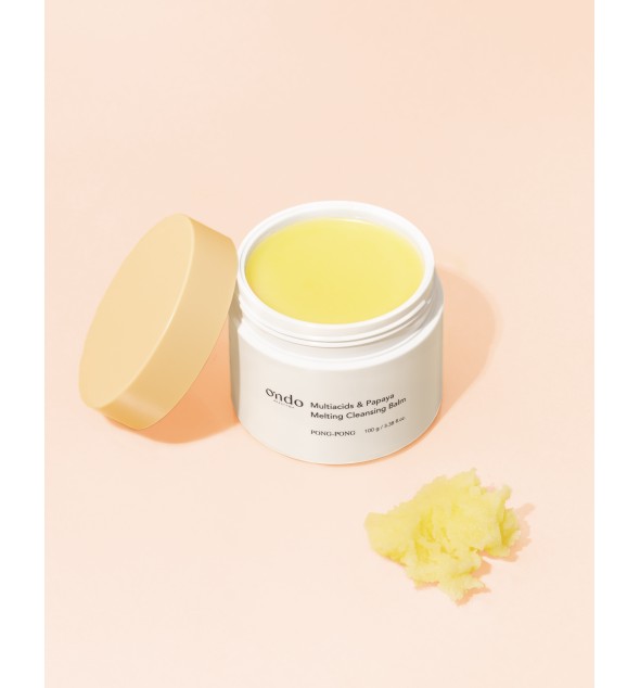 Ondo Beauty 36.5 Multiacids & Papaya Melting Cleansing Balm Texture